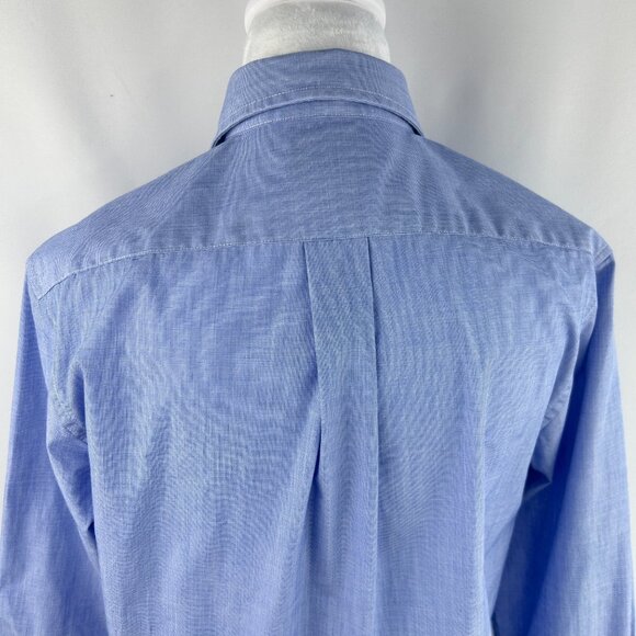 Lauren Ralph Lauren Preppy Blue Button-Up Shirt - Junior 18 / Women XS Small - Picture 8 of 11